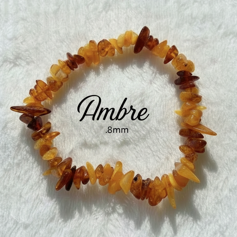 Bracelet d'Ambre texte noir
