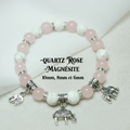 Pink Quartz Magnesite Bracelet