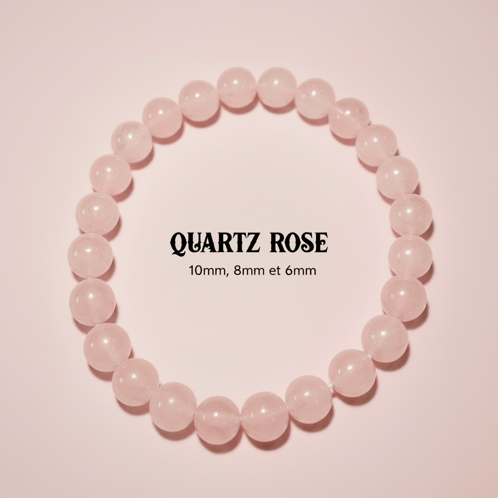 Bracelet Quartz Rose retouché