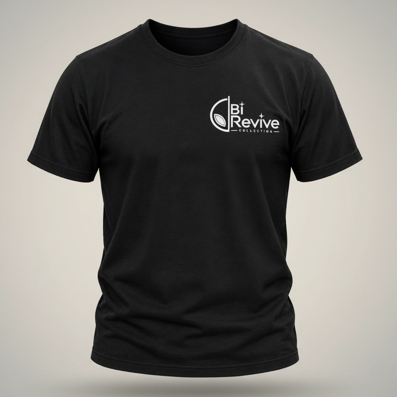T-shirt BiRevive Collection logo blanc