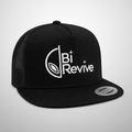 Casquette BiRevive logo blanc flat brim