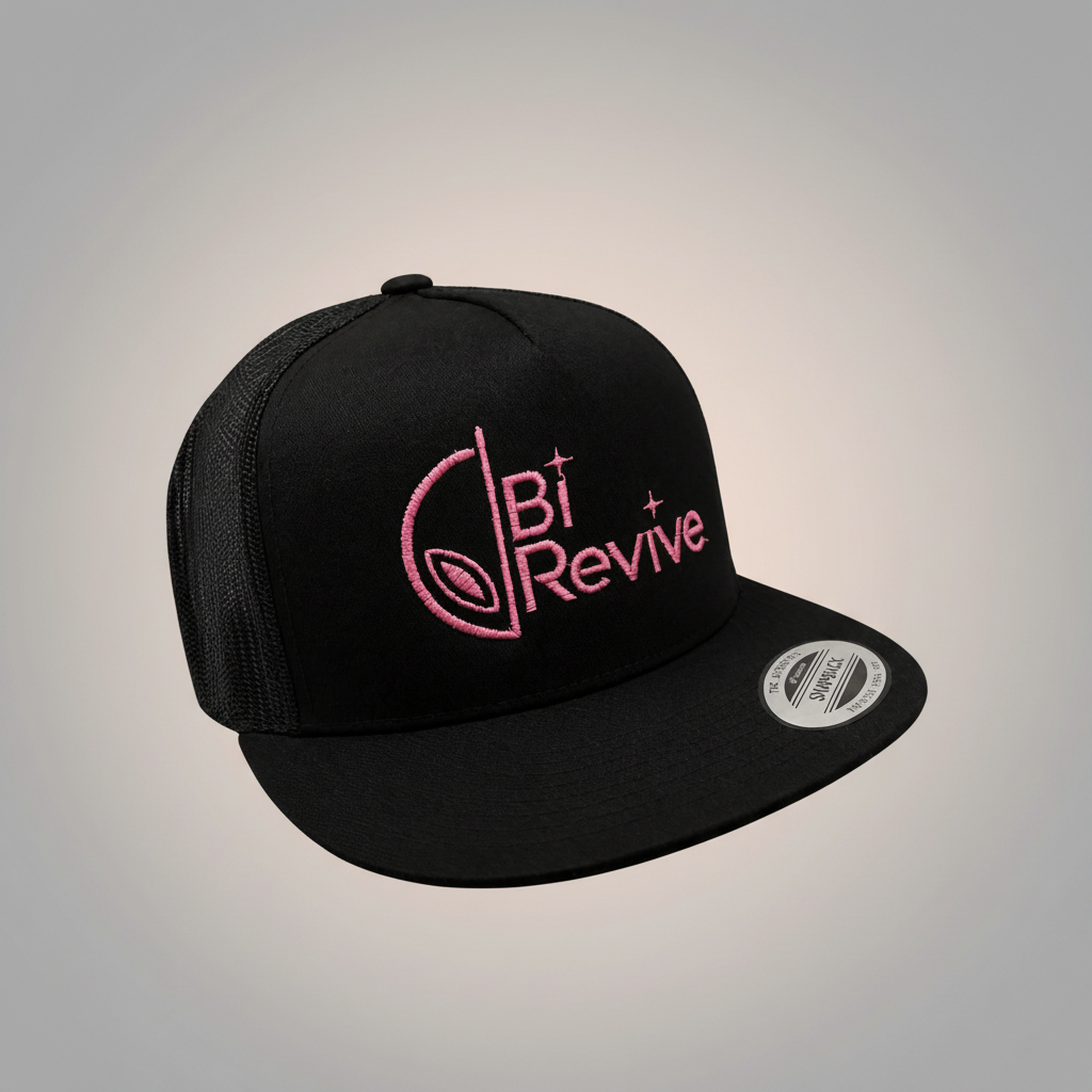 Casquette BiRevive logo rose